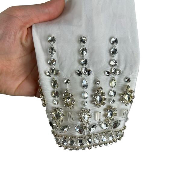 Mac Duggal White One-Shoulder Maxi Dress - Picture 6 of 9